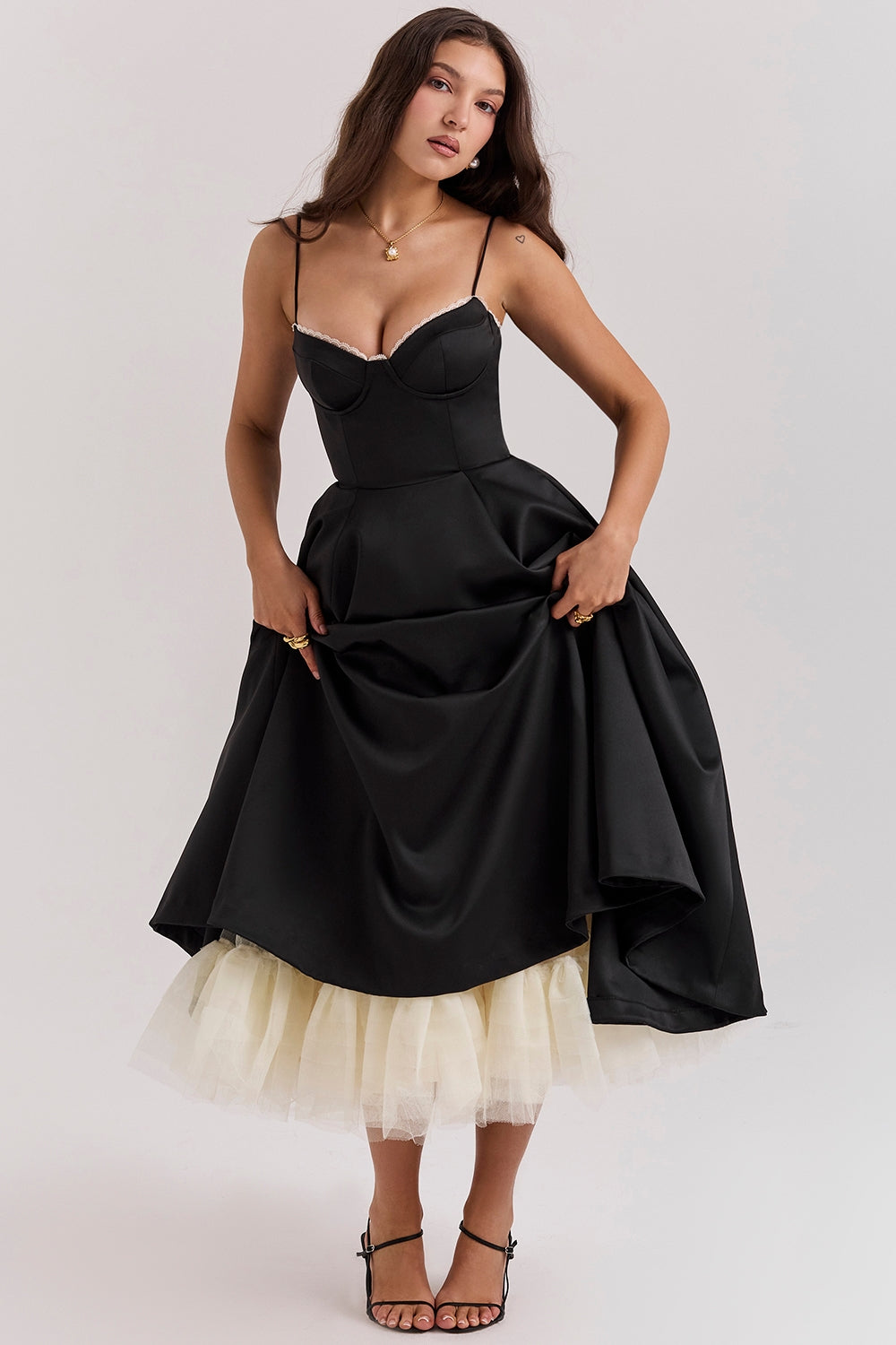 Cindy | Tule Midi Dress