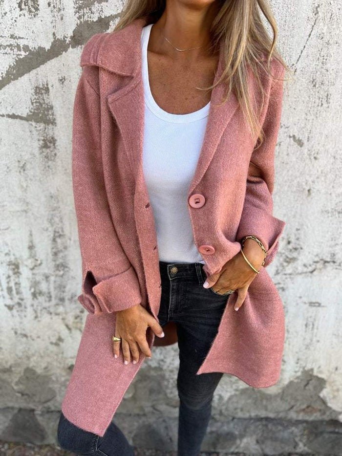Léonie – Lässiger langer Herbstmantel