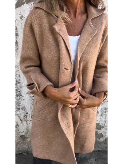 Léonie – Lässiger langer Herbstmantel