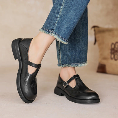 Eurba | ELEGANTE MARY JANES AUS LEDER