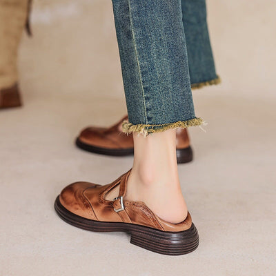 Eurba | ELEGANTE MARY JANES AUS LEDER