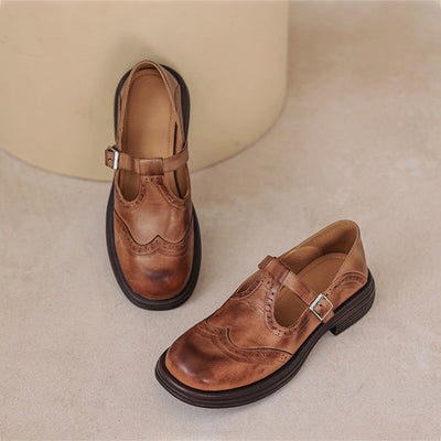 Eurba | ELEGANTE MARY JANES AUS LEDER