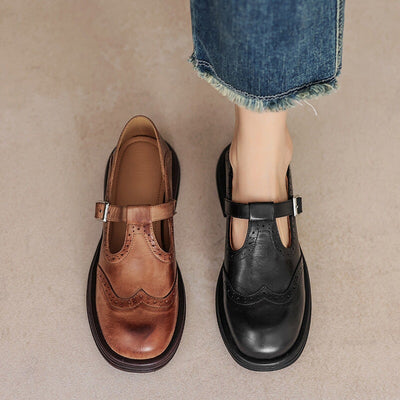 Eurba | ELEGANTE MARY JANES AUS LEDER